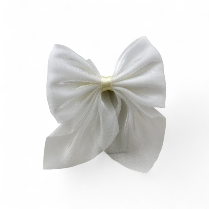 FIOCCO ORGANZA BIANCO PC 8X8CM
